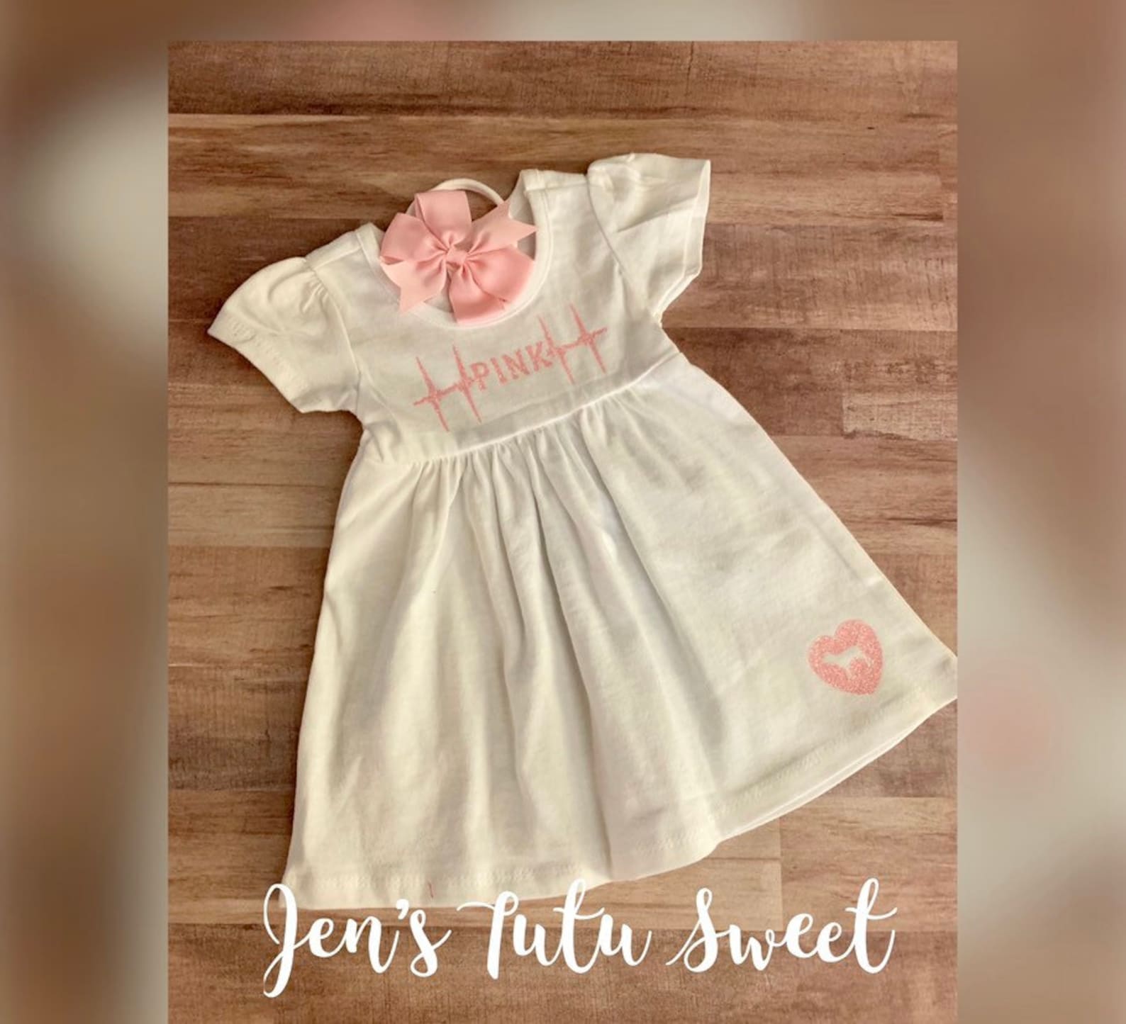 Inspired Baby pink and white dress. White dress.. pink dress Etsy