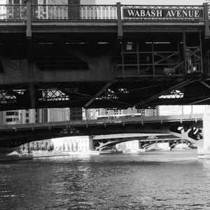 Chicago Photography, Bridges on Chicago River, Chicago Black and White Photography, Chicago Wall Art, Chicago Wall Prints, Square Photo