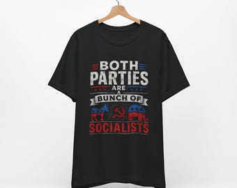 Funny Libertarian Unisex Tee Shirt, Anti Socialist, Anti Communist, Ron Paul Supporter, Massie, Anti Communist