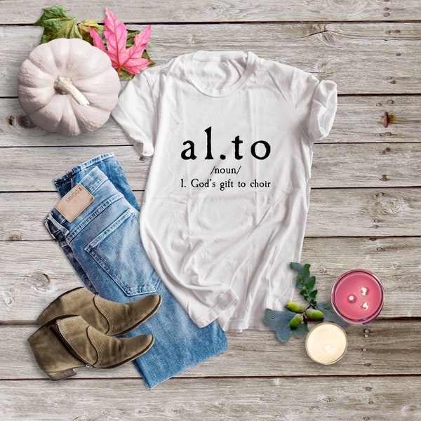 Funny Alto Shirt |School Choir Shirt |Church Choir |Show Choir Gift |Singing |Musical |Singing In The Choir |Short-Sleeve Unisex T-Shirt