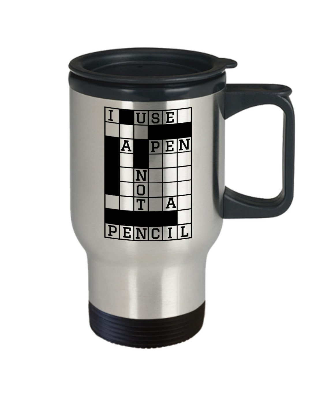 Funny Crossword Puzzle Travel Mug Crossword Lover I Love Etsy