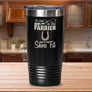 El mejor vaso de herrador/regalo para papá/taza de herrero/herrería/graduado de herrador/herramientas de herrador/herrador/reparación de cascos de caballos
