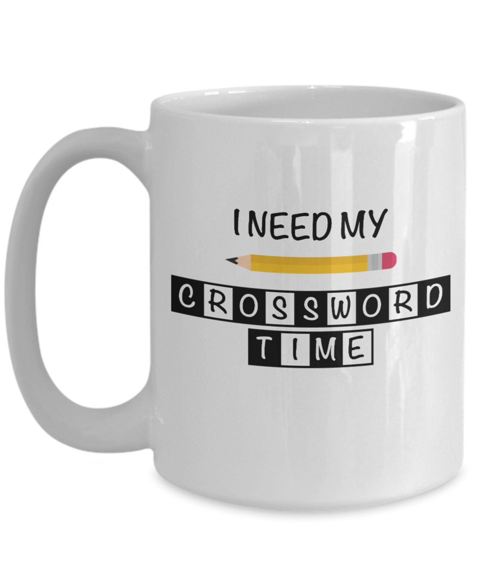 Crossword Puzzle Mug Crossword Lover I Love Crosswords Etsy