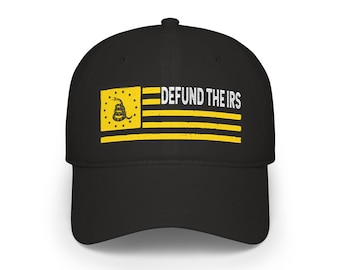 Libertarian Defund The IRS Hat,  Anti Taxation, Gadsden Flag , Conservative , Ron Paul, Mises, Patriotic, Murray Rothbard