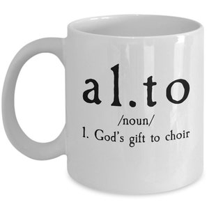 Taza del coro de la escuela ? Coro de la Iglesia ? Mostrar regalo del coro ?? Taza de canto ? Alto ? Taza musical ? Cantando en el coro Taza de música coral ? Humor de Coro