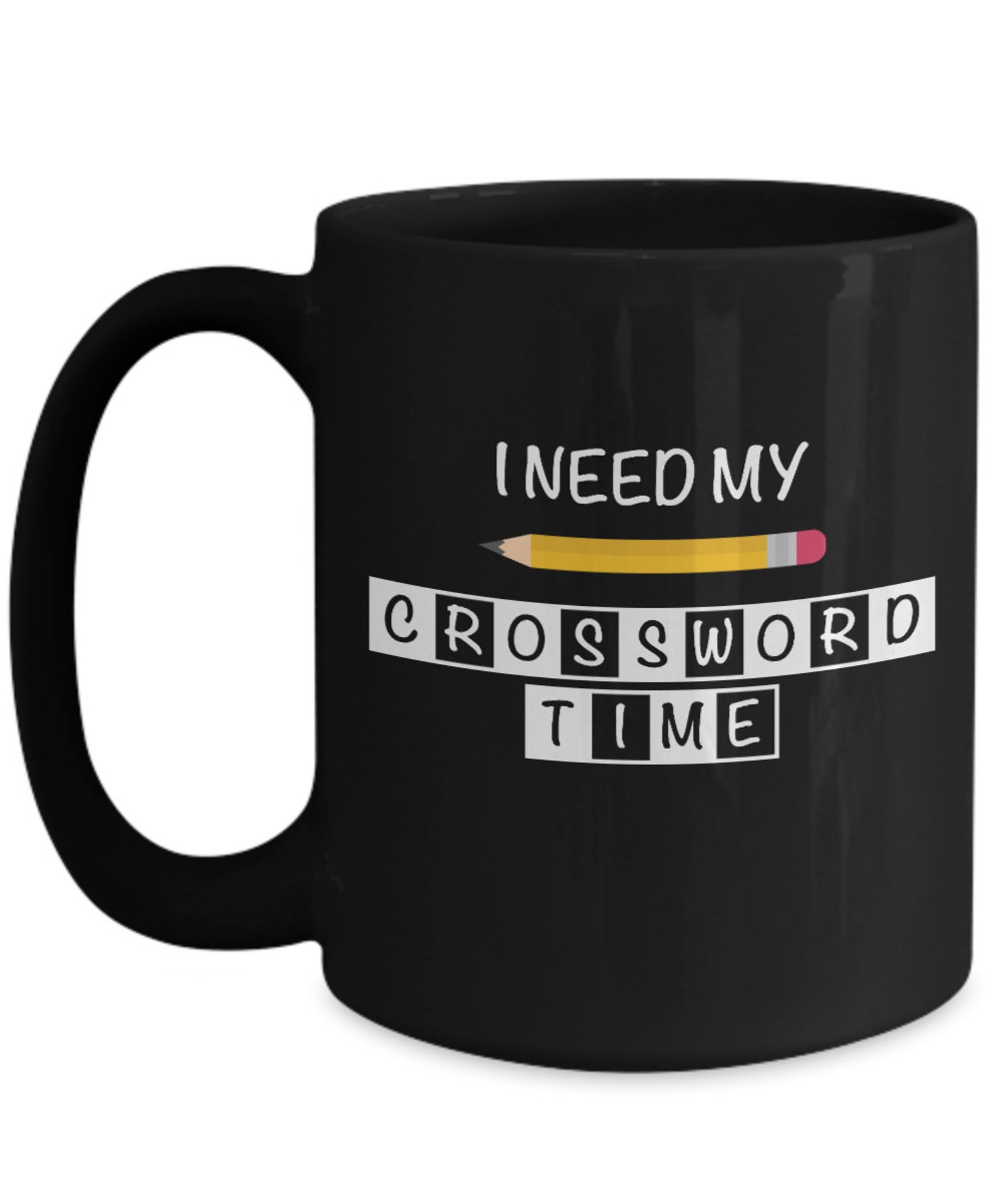 Crossword Puzzle Mug Crossword Lover I Love Crosswords Etsy