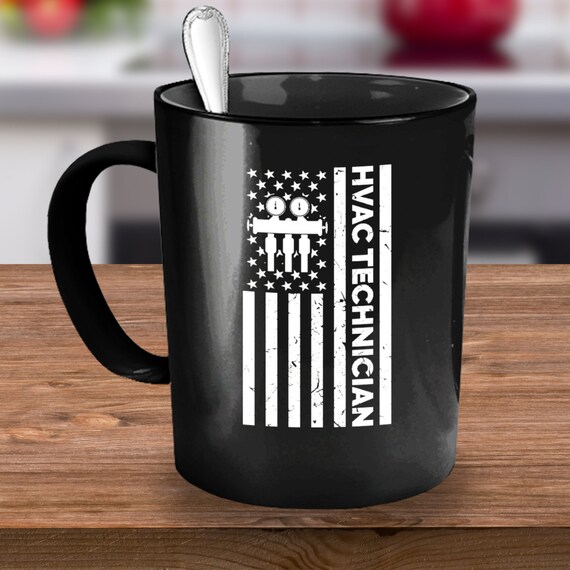 Hvac Technician Gift Hvac Coffee Mug Hvac Gift American Etsy