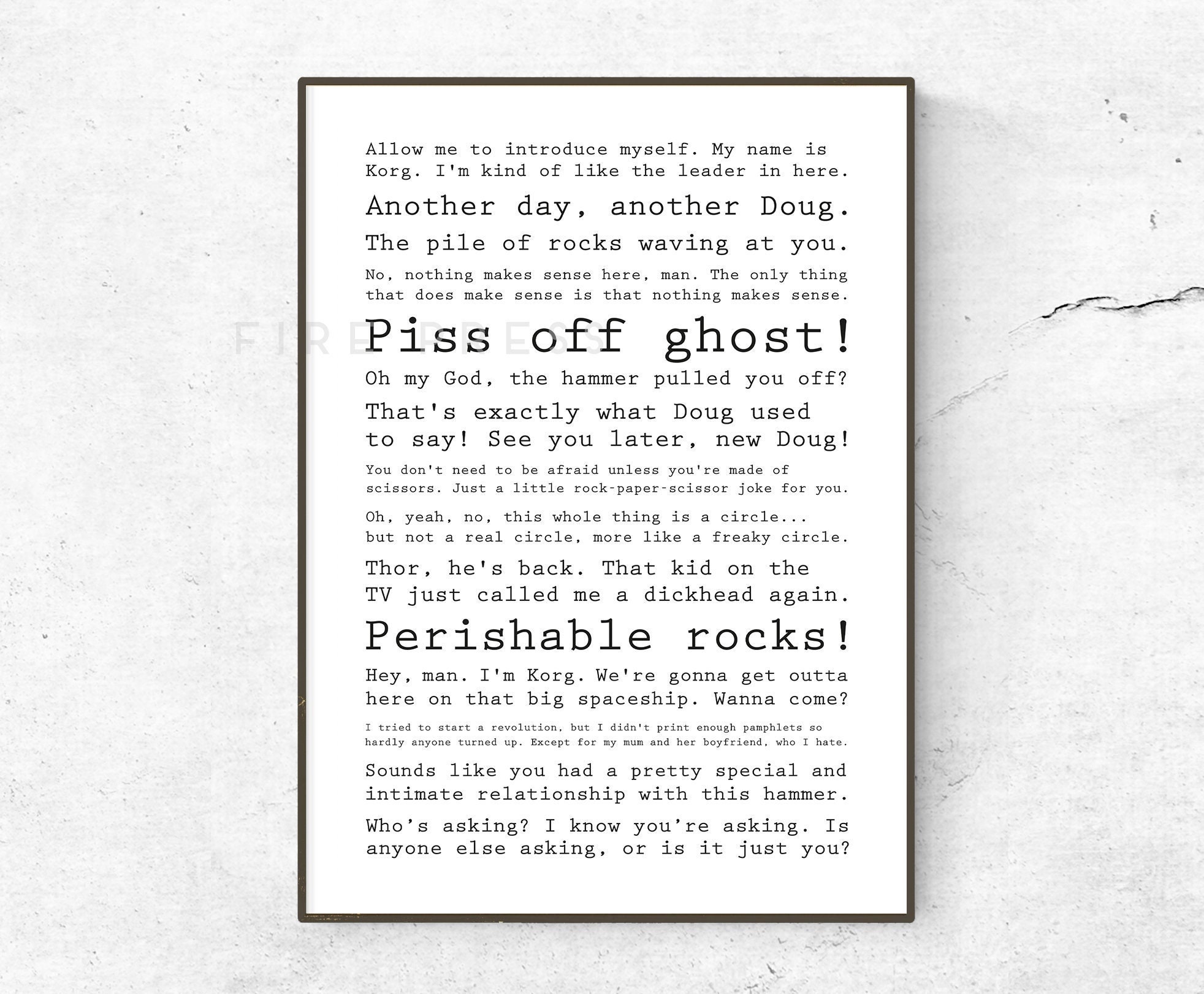 Poster / Print / Quotes / the Avengers Print / Marvel Gift