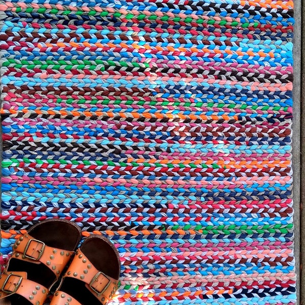 Twined Rag Rugs - Etsy