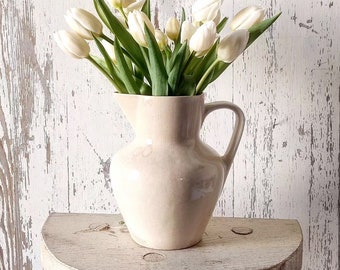 Uralter 1 Liter Krug, Brocante Patina, Flowers, Cottagelook