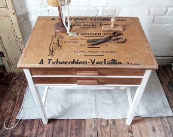 Vintage sewing table, brocante, upcycling, console table, drawer table