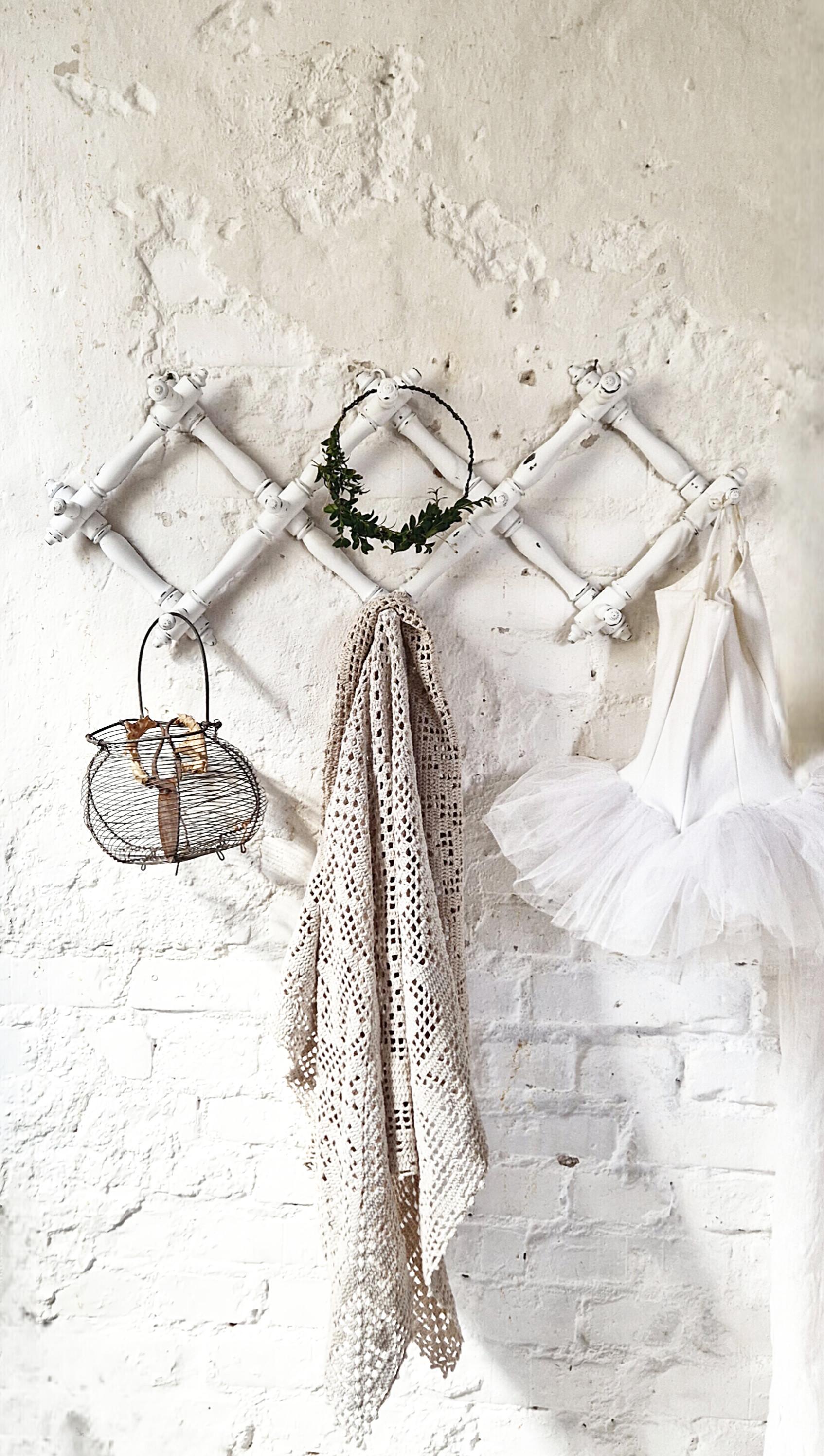Antique Scissor Coat Rack, Whiteliving, Brocante, Romanticroom, Patina ...
