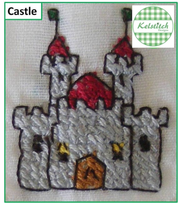 Cross stitch pattern - Castle cross stitch pattern - instant digital downloadable cross stitch pattern - pdf cross stitch pattern