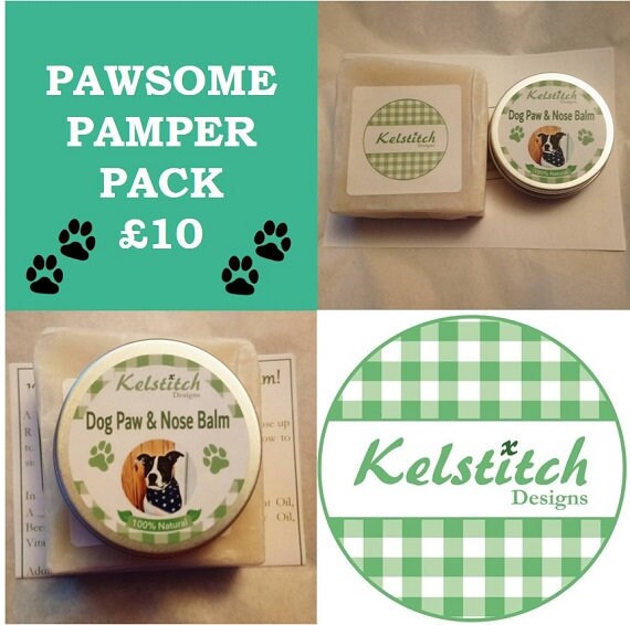 Dog Pamper Pack - Dog Paw and Nose Balm - Itchy Skin Balm - Dog Soap - Dog Paw Care - Gift for Dog - Dog Grooming Gift - Dog Gift