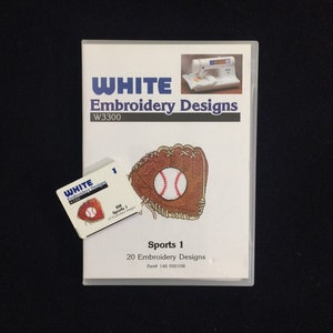 Sport #1 Stickerei Design Karte für Brother Bernina Deco White Baby Lock und Einfachheit Stickmaschinen