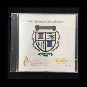 Coleção de costura #1 cartão de desenhos de bordado para brother bernina deco branco bloqueio de bebê e máquinas de bordar simplicidade