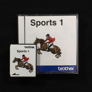 Esportes #1 Cartão de bordado para Brother Bernina Deco Branco Bloqueio de bebê e máquinas de bordar de simplicidade