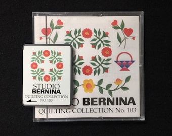 Studio Bernina Quilting Embroidery Designs Card #103 for Brother Bernina Deco White Baby Lock and Simplicity Embroidery Machines
