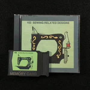 縫製関連刺繍デザインカード #103 ジャノメ エルナ ケンモア 刺繍機用