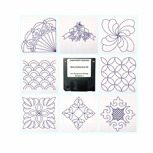 Designer 1 Floppy Disk Embroidery Designs Etsy