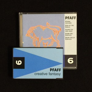 Sternzeichen Stickmuster Karte #6 für Pfaff Creative7570 7560 2160 2170 Stickmaschinen