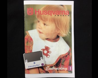 Die Stickdatei wird in einem Stickmuster von Husqvarna Viking Rose gestickt