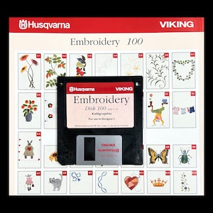 Sampler Embroidery Designs Disk #100 for Husqvarna Viking Designer 1 Embroidery Machine