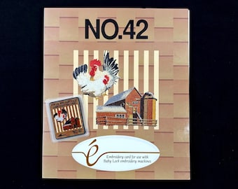 Farm Animals Embroidery Designs Card #42 for Brother Bernina Deco White Baby Lock and Simplicity Embroidery Machines