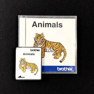 Desenhos de bordados de animais Cartão para Brother Bernina Deco White Baby Lock e máquinas de bordar Simplicity
