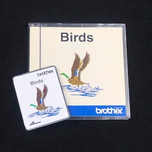 Vögel Embroidery Designs Karte für Brother, Bernina Deco 600. Weiße Baby Lock und Simplicity Stickmaschinen