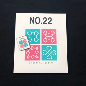Tarjeta n.° 22 con diseños de bordado y acolchado para Brother White Baby Lock