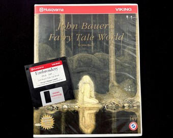 John Bauer's Fairy Tale World Embroidery Designs Disk #149 for Husqvarna Viking Designer 1 Embroidery Machine