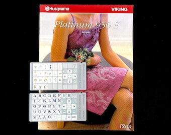 Husqvarna Viking Platinum Sampler D-Cards #100-2 & 100-5 for Platinum 950E Embroidery Machine