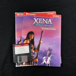 Xena Warrior Princess Embroidery Designs Floppy Disk for Husqvarna Viking Designer 1 Embroidery Machine