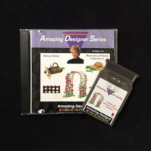 Tarjeta de diseños de bordado de recuerdos del hogar para máquinas de bordado Janome 9000 Elna Kenmore/Nancy Zieman