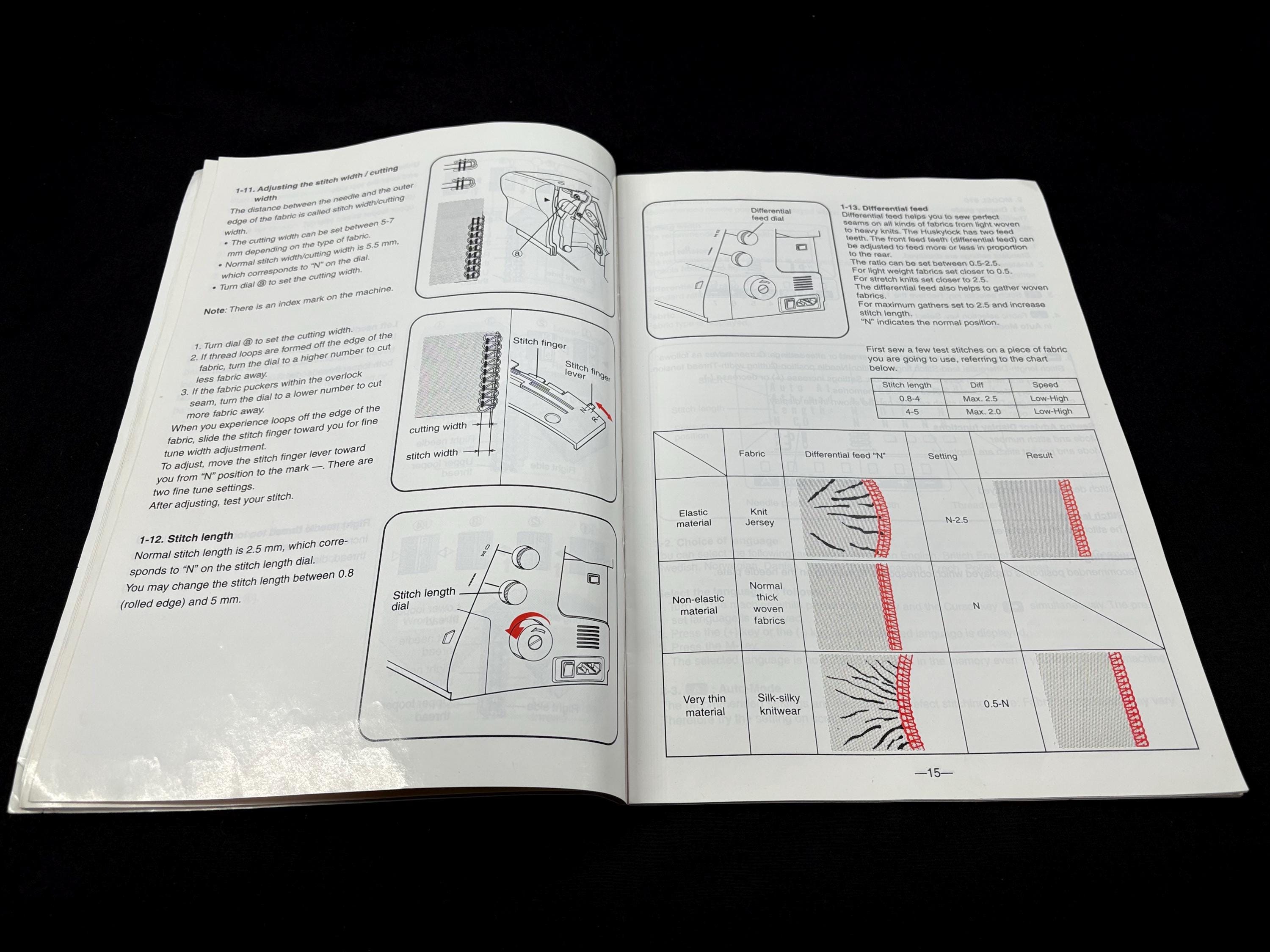 Husqvarna Viking Operating Manual for Model 905 and 910 Serger