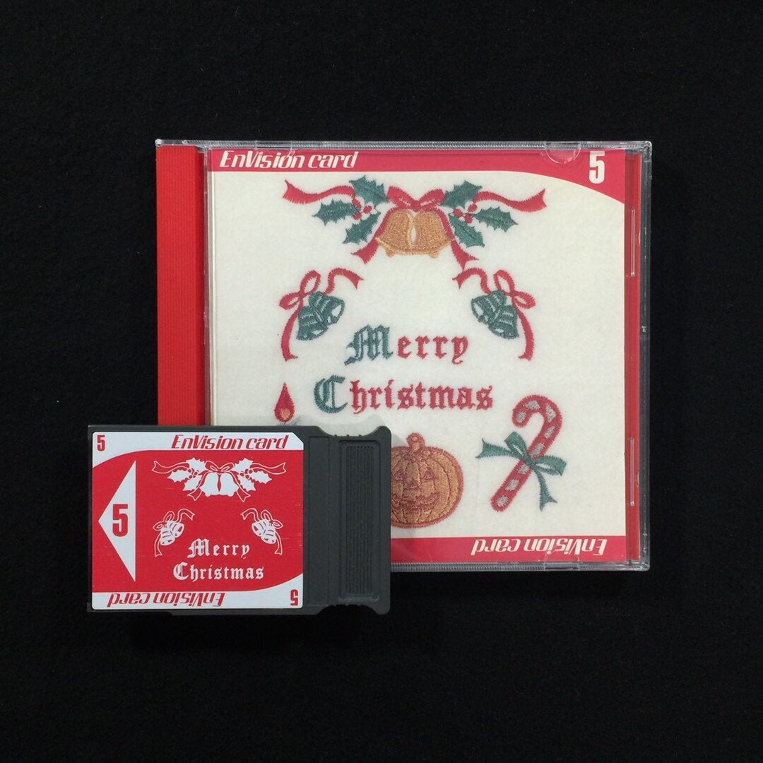 Envision Embroidery Designs Card 5 Christmas Designs for Janome Elna