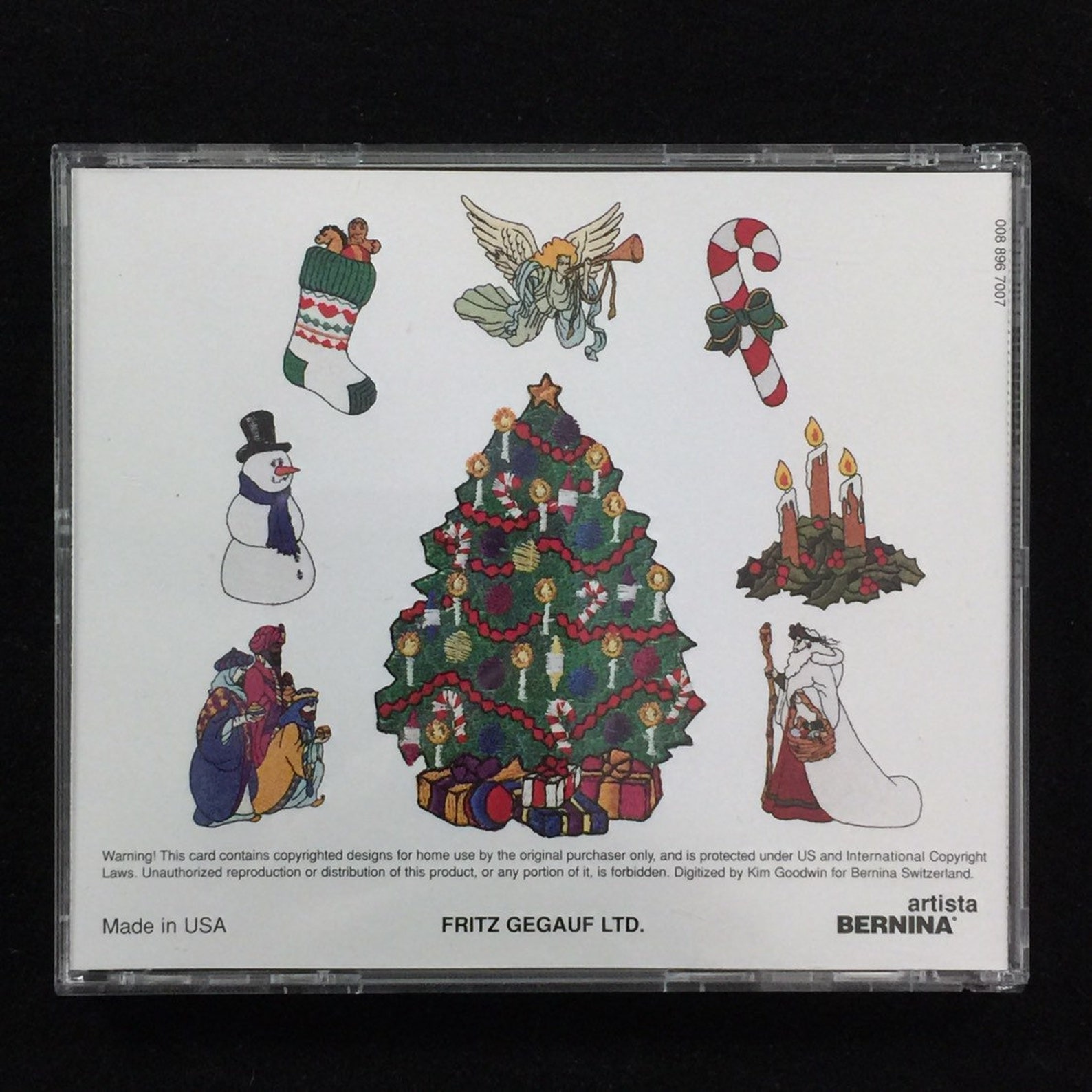 Studio Bernina Christmas Embroidery Designs Card For Bernina Etsy