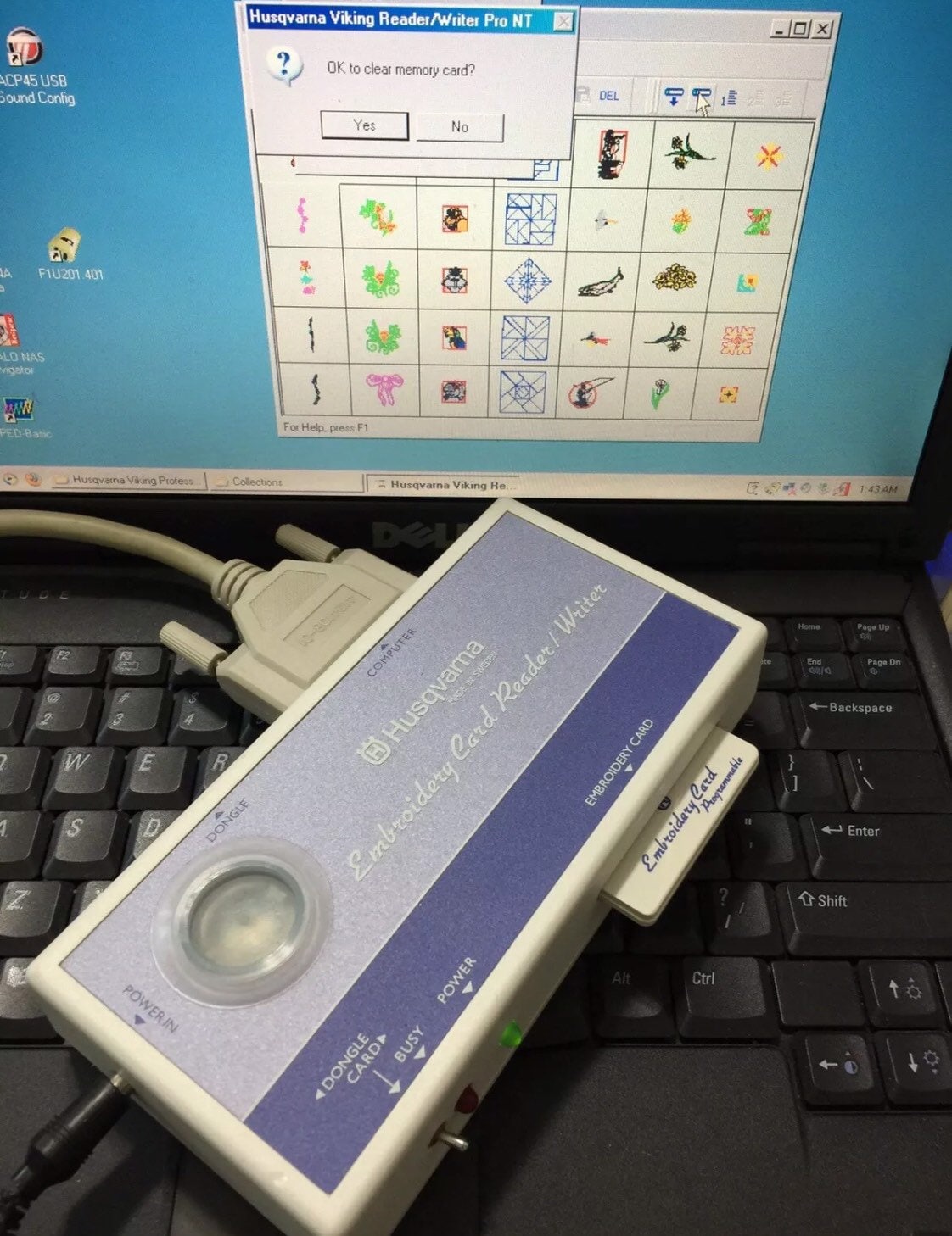 Husqvarna Viking Embroidery 256kb Card Reader/writer Kit for