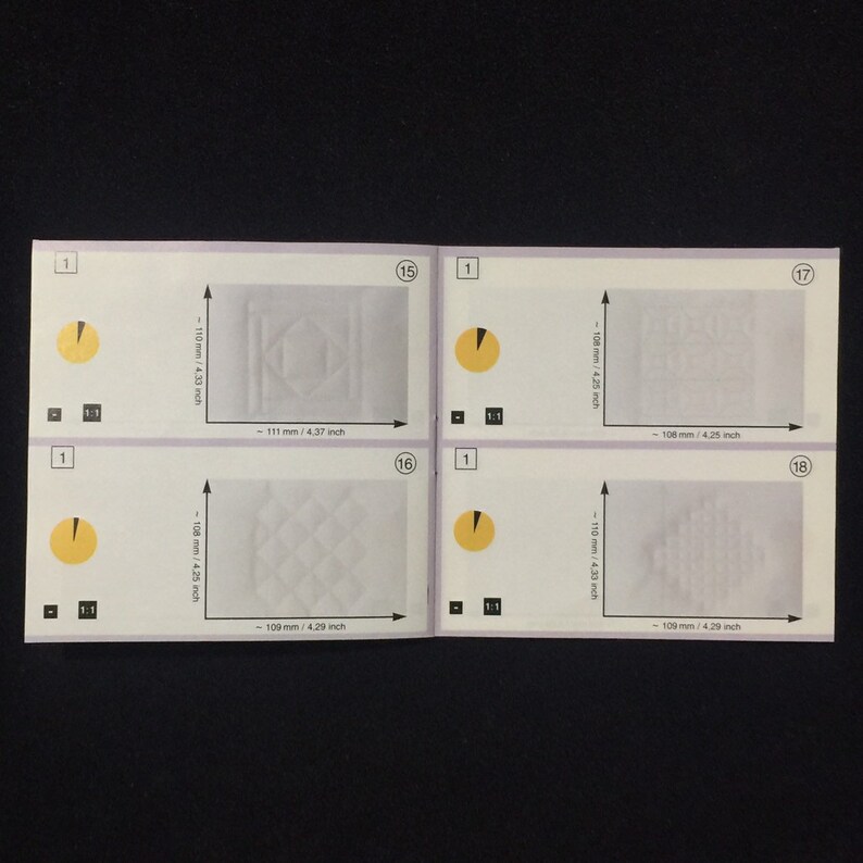 Pfaff Creative Quilt Embroidery Designs Card #50 for 7570 2140 2160 2170 Pfaff Creative Quilt Embroidery Designs Card #50 for 7570 2140 2160 2170