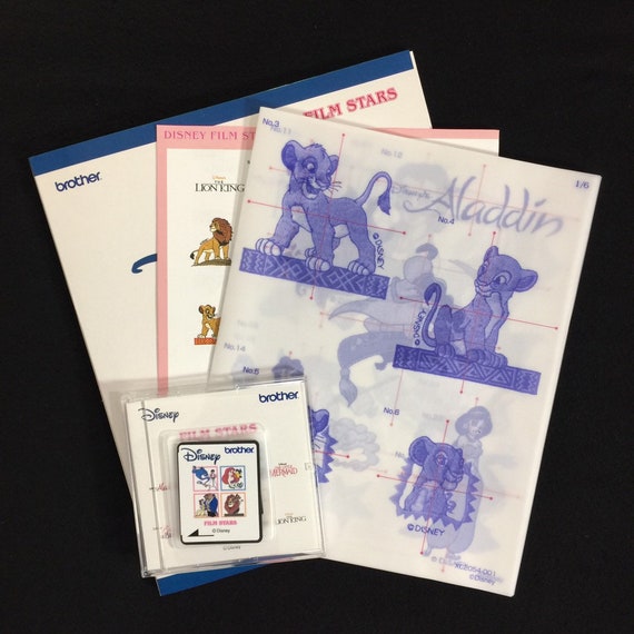 Disney Film Stars Embroidery Designs Card for Brother Disney