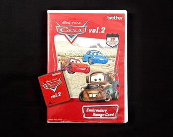 Disney Pixar Cars Vol 2 Embroidery Designs Card for Brother Disney Embroidery Machines
