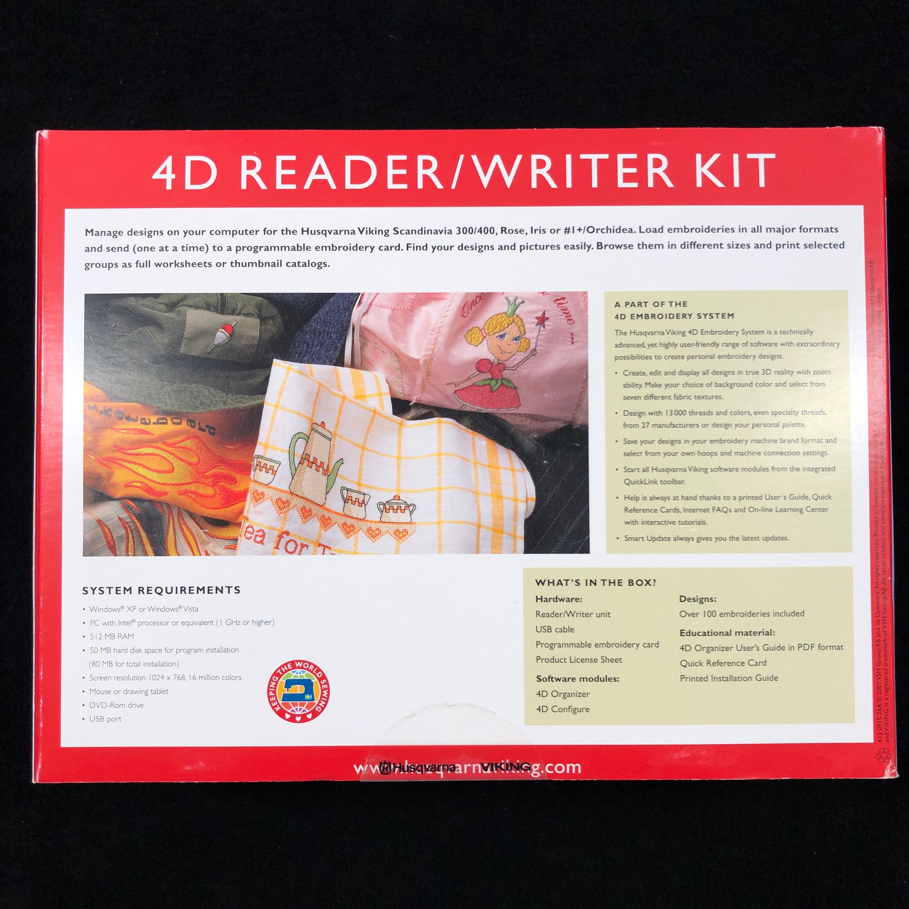 Husqvarna Viking USB 4D Reader/writer Kit for Rose Iris Etsy