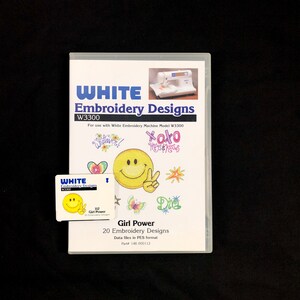 Girl Power Embroidery Designs Karte für Brother Bernina Deco White Baby Lock und Einfachheits-Stickmaschinen