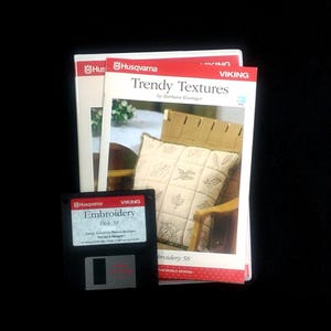 Trendy Textures Embroidery Designs Disk #58 for Husqvarna Viking Designer 1 Embroidery Machines
