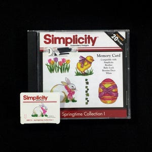 Frühling Stickmuster 20x20 cm Stickdatei für Brother Bernina Deco White Baby Lock and SIMPLECITY Stickmaschinen