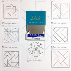 Husqvarna Viking Rose、#1+、1250、Scandinavia Iris、Orchedia 刺繍機用キルト キルティング 刺繍デザイン カード