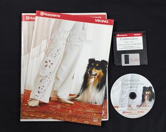 Venetian Embroideries Designs Disk #165  for Husqvarna Viking Designer 1 Embroidery Machines