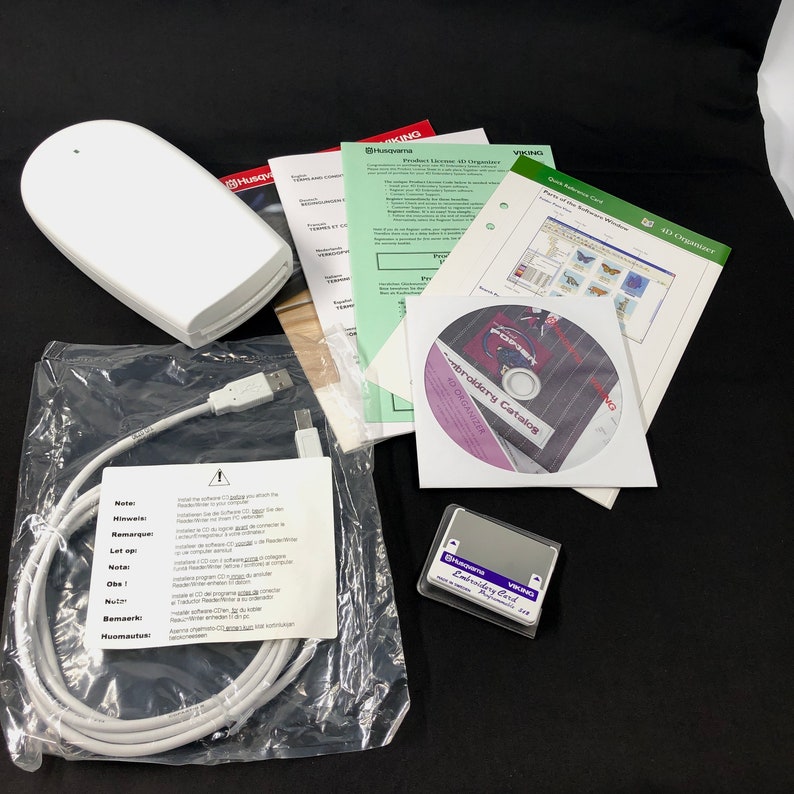 Husqvarna Viking USB 4D Reader/writer Kit for Rose Iris Scandinavia #1 ...