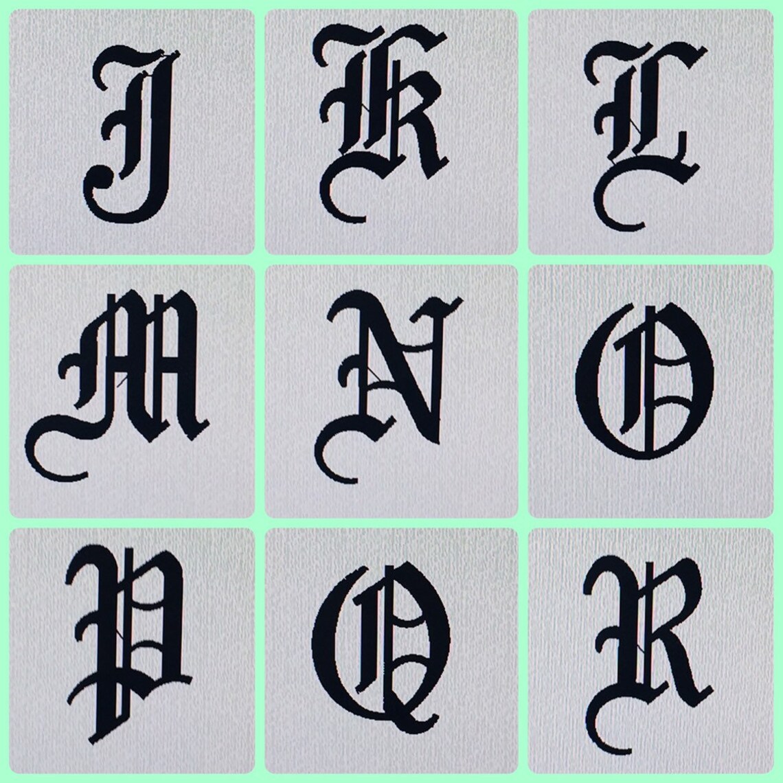 Old English Alphabet Embroidery Designs Floppy Disk for - Etsy